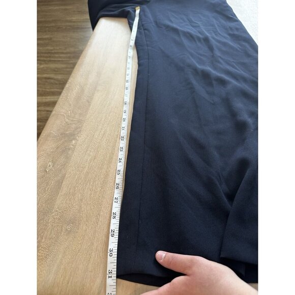 KAREN MILLEN NWT Tailored Asymmetric Draped Cape Straight Leg Jumpsuit Navy 10 - Picture 12 of 13